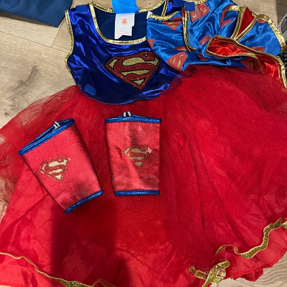 TWO Superhero Kids Costumes - Supergirl and Wondergirl!